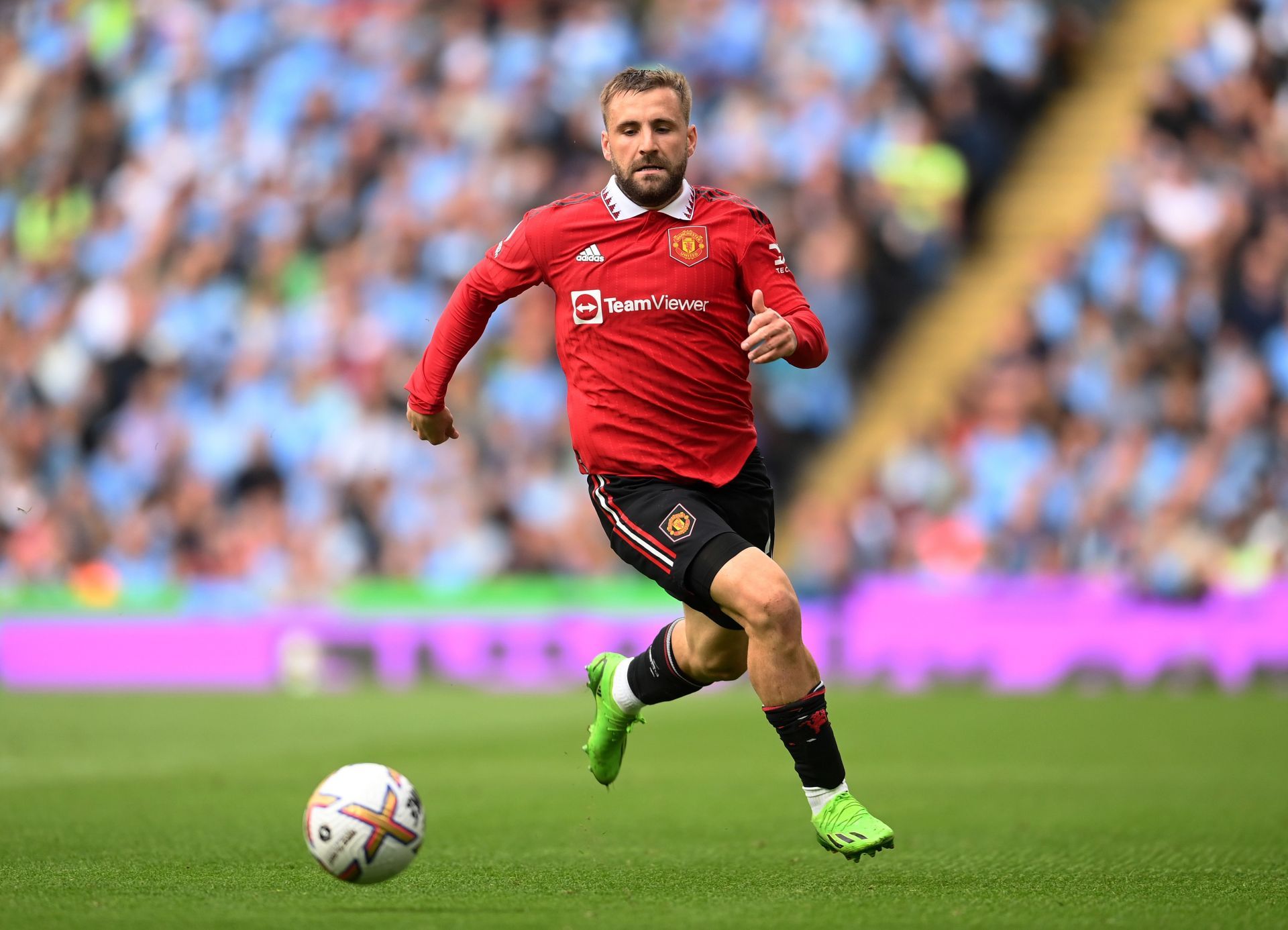 Luke Shaw was absent from the Red Devils' win over Reading.