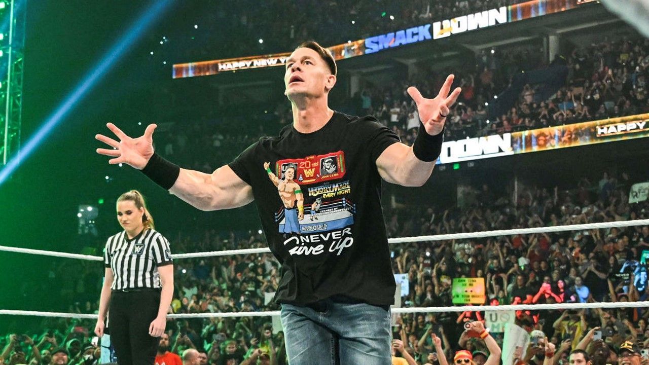 John Cena returned to SmackDown for a tag team match