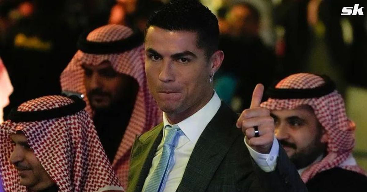 Cristiano Ronaldo was seen mimicking fans