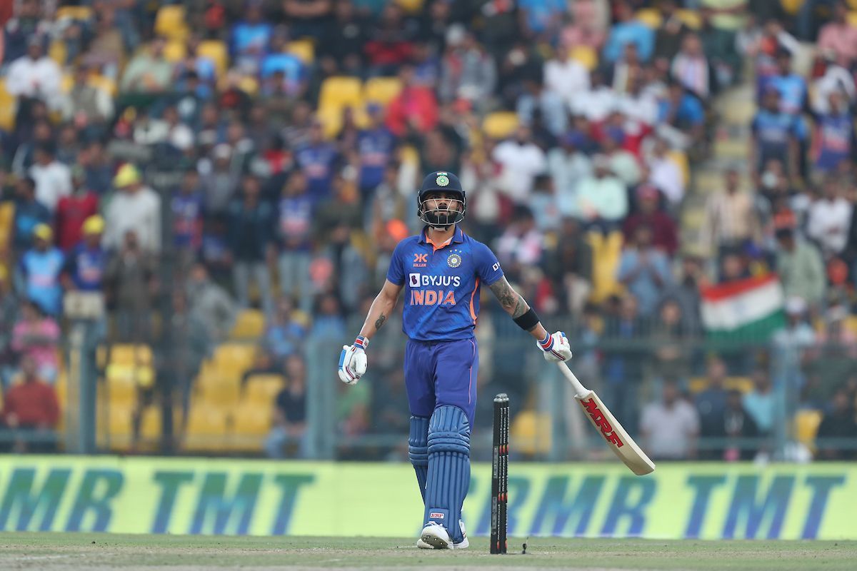 Virat Kohli scored a ton in the first ODI in Guwahati [Pic Credit: BCCI]