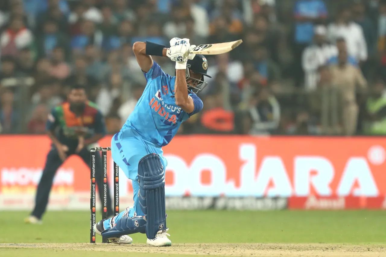 Axar Patel played the best knock by an Indian at number 7 in T20Is yesterday (Image: BCCI)