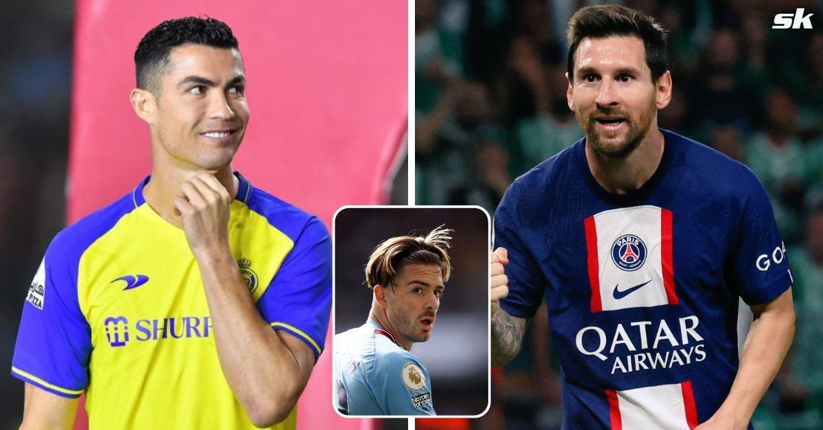 Grealish chooses between Messi and Ronaldo.