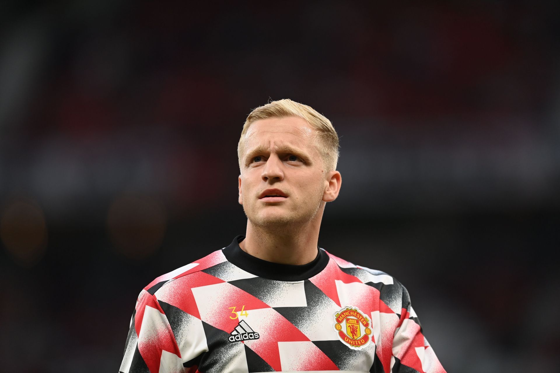 Van de Beek sustained a knee injury.