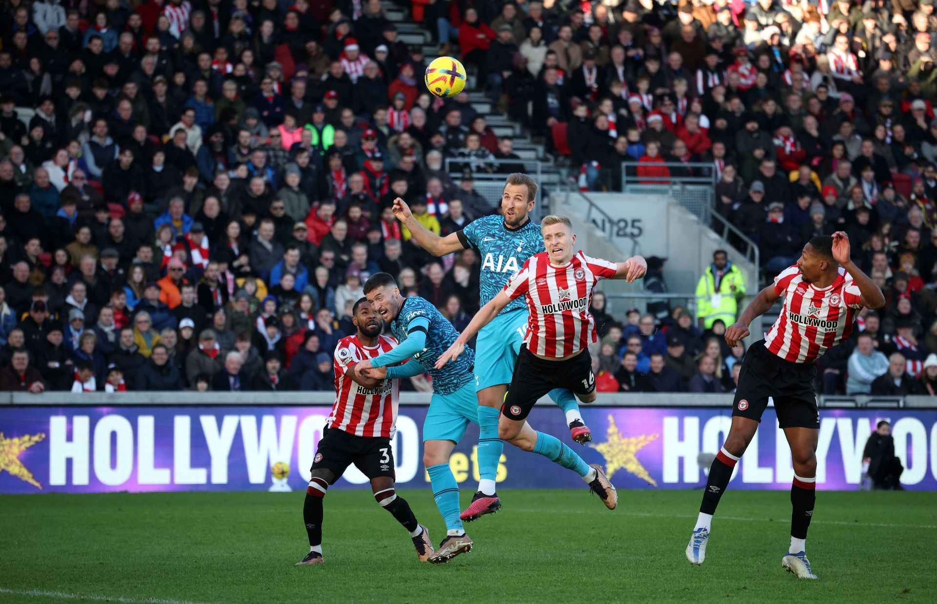 Kane scored the most headed goals in Europe's top five leagues in 2022