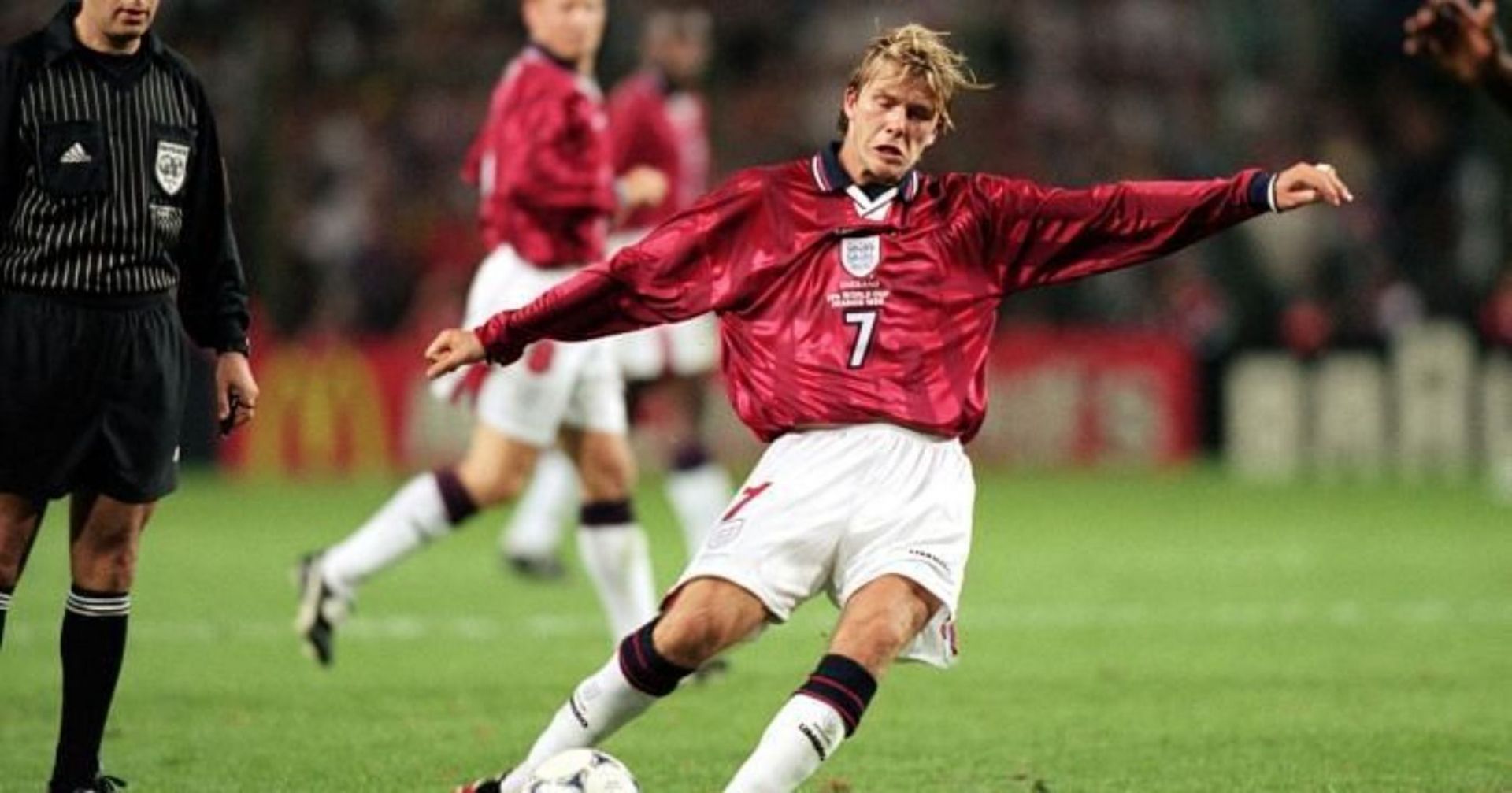 Beckham is one of the greatest free kick takers ever.