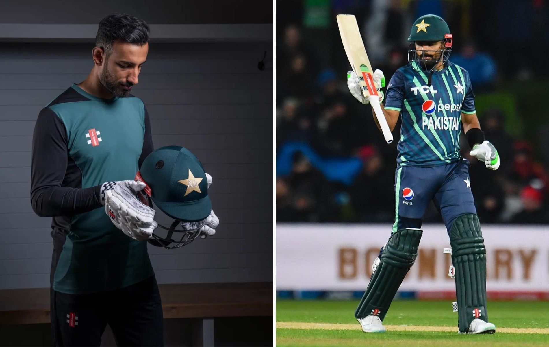 Shan Masood (L) and Babar Azam (R). (Pics: Instagram)