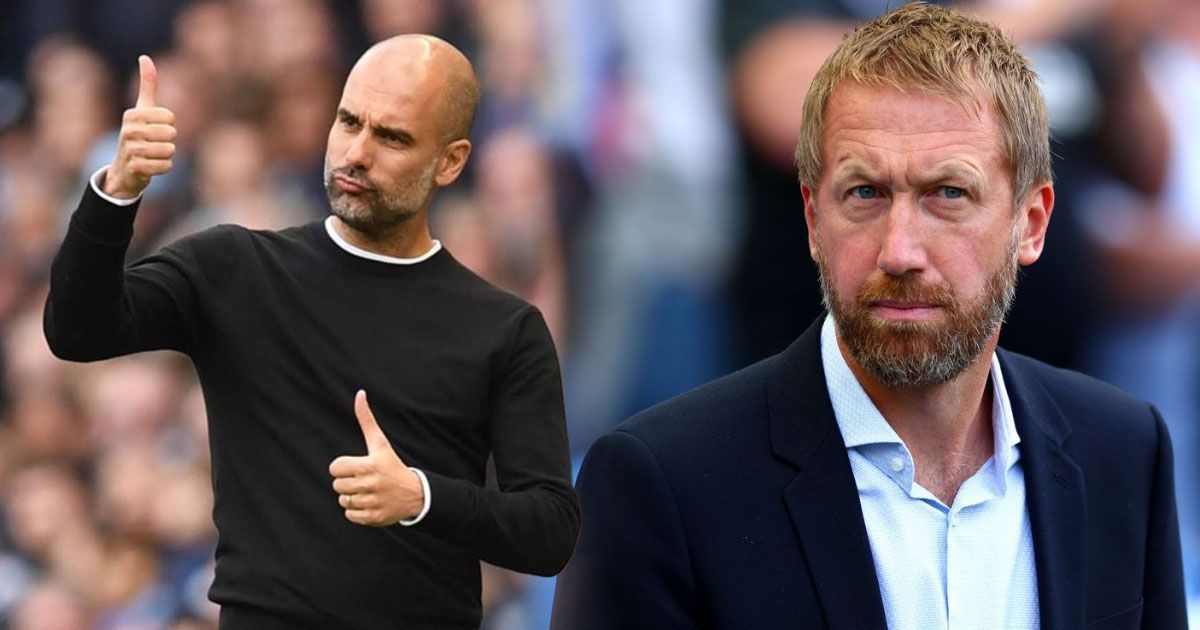 Pep Guardiola and Graham Potter