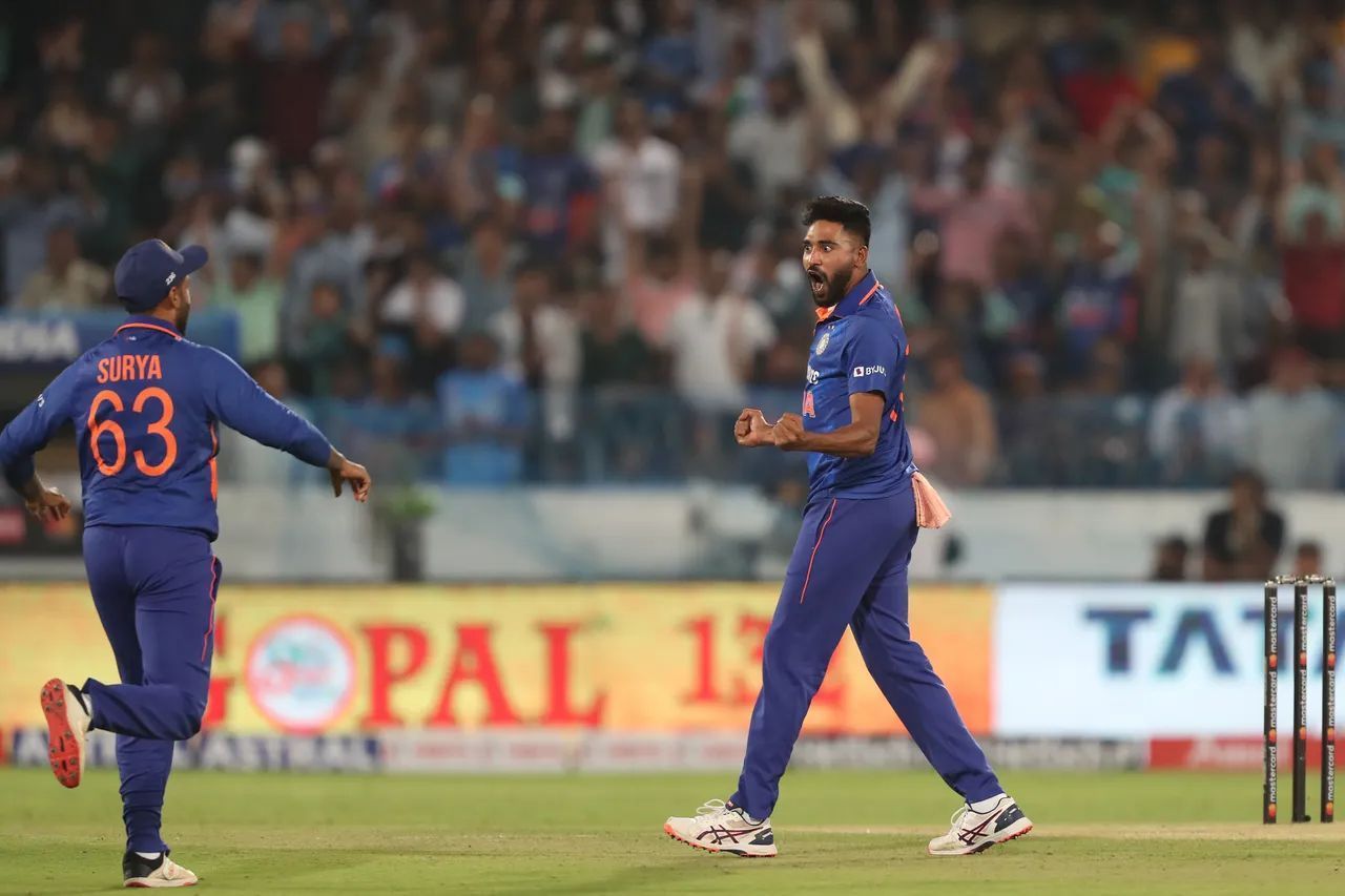Mohammed Siraj has picked up 13 wickets in the four ODIs he has played in 2023. [P/C: BCCI]