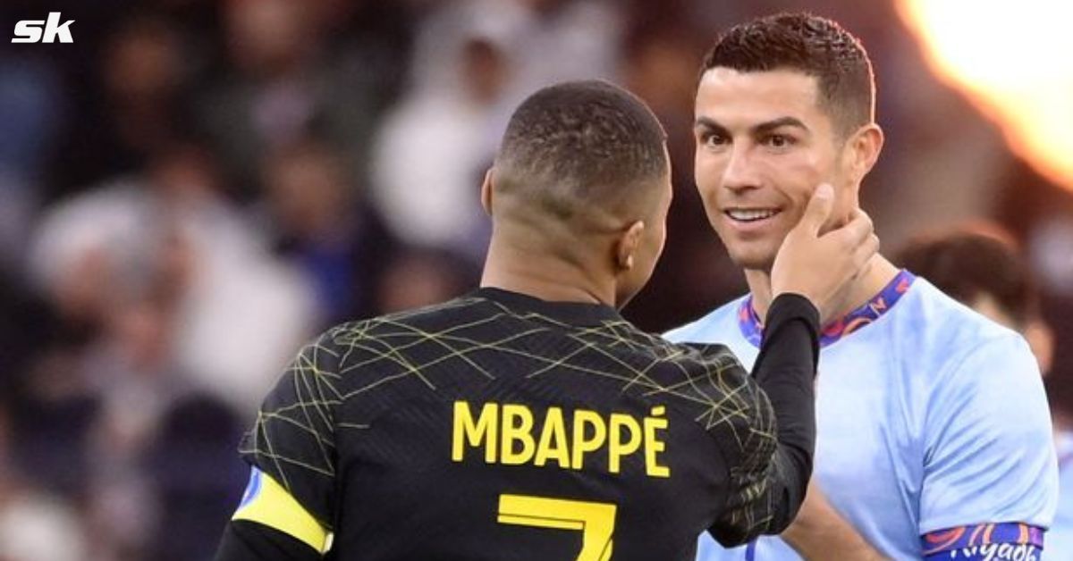Kylian Mbappe and Cristiano Ronaldo shared a heartfelt moment