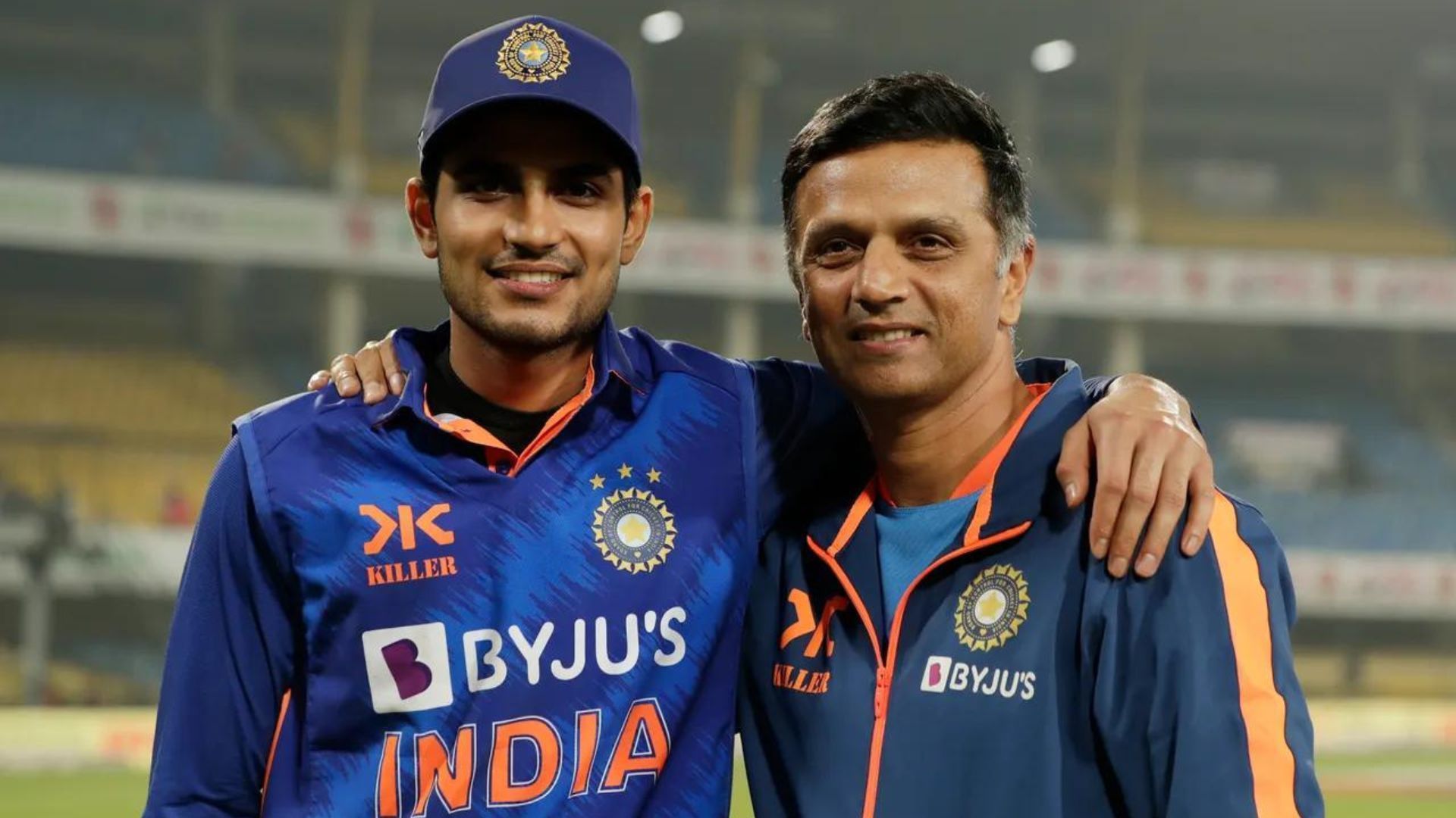 Shubman Gill (L) has been Rahul Dravid