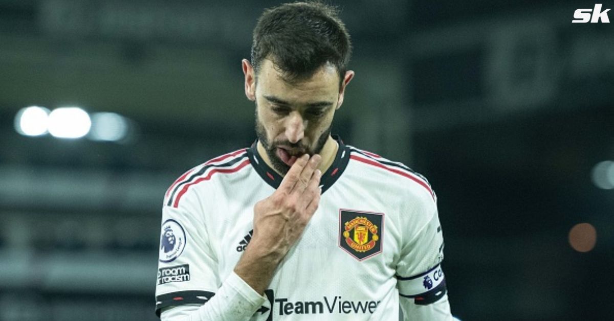 Manchester United midfielder Bruno Fernandes.