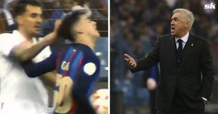 Watch: Real Madrid star could face action as he was caught pulling Barcelona star Gavi's hair