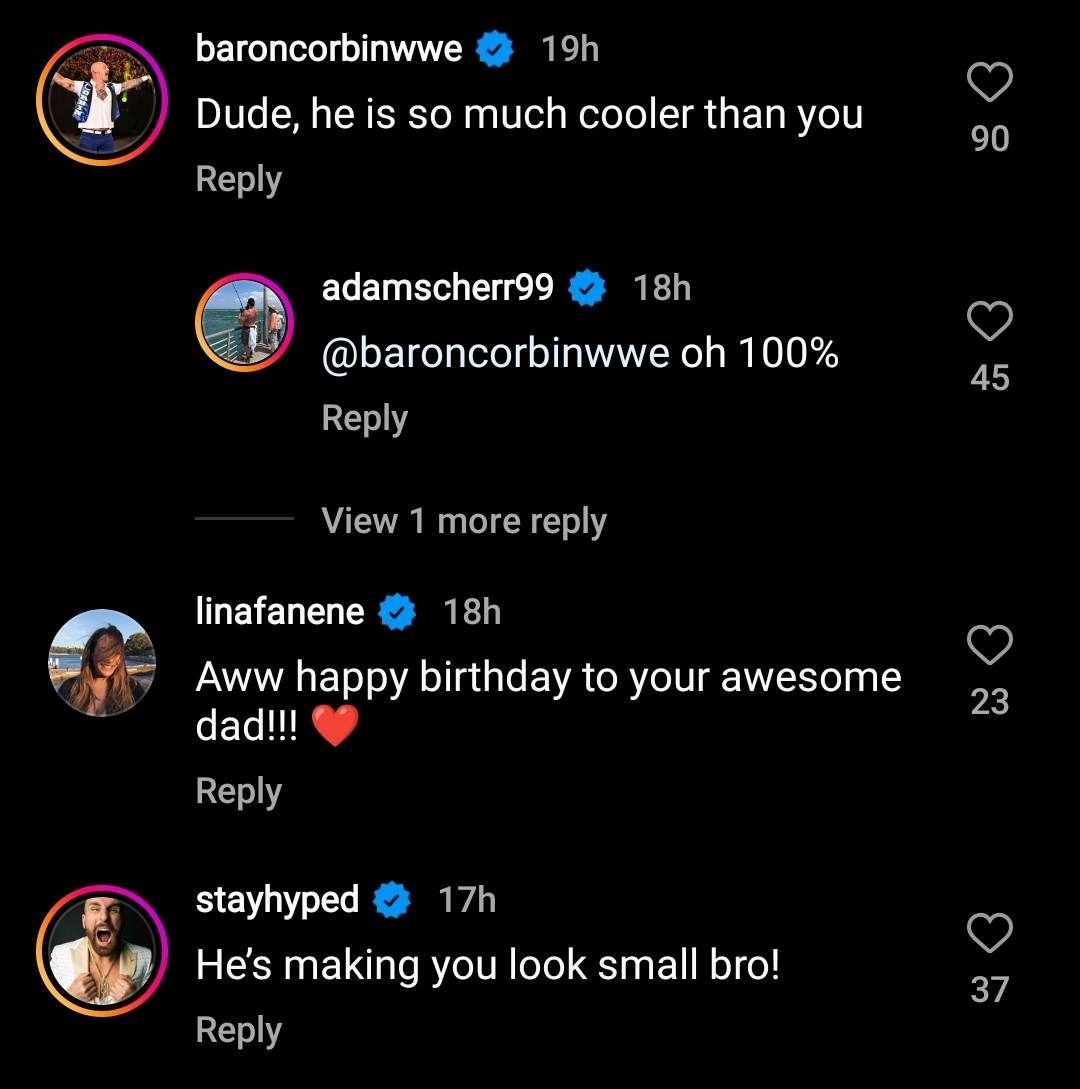 Baron Corbin&#039;s comment on Strowman&#039;s post