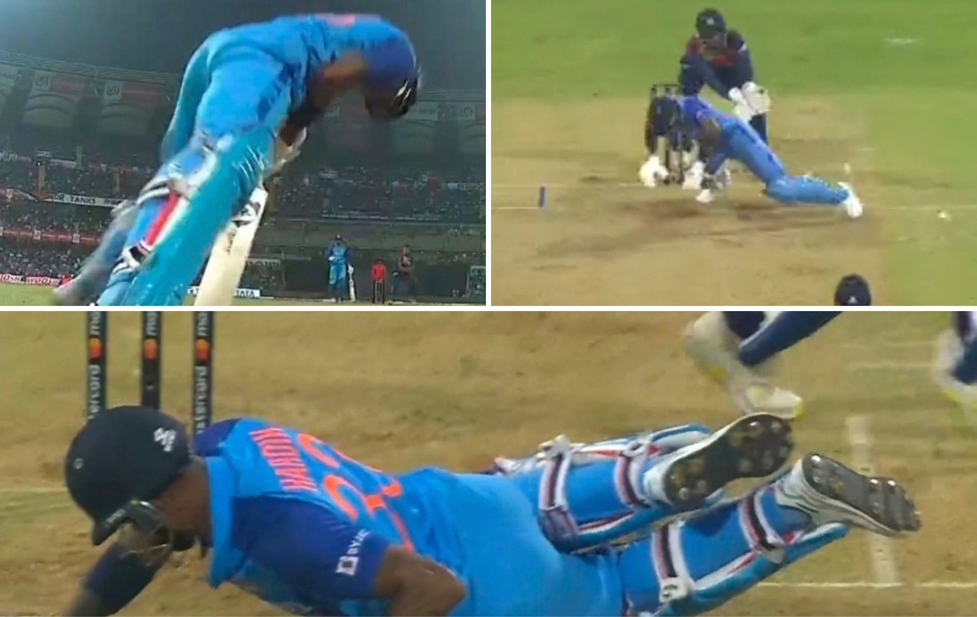 Hardik Pandya scored 29 runs in the 1st T20I vs Sri Lanka. (Pics: Disney+Hotstar)