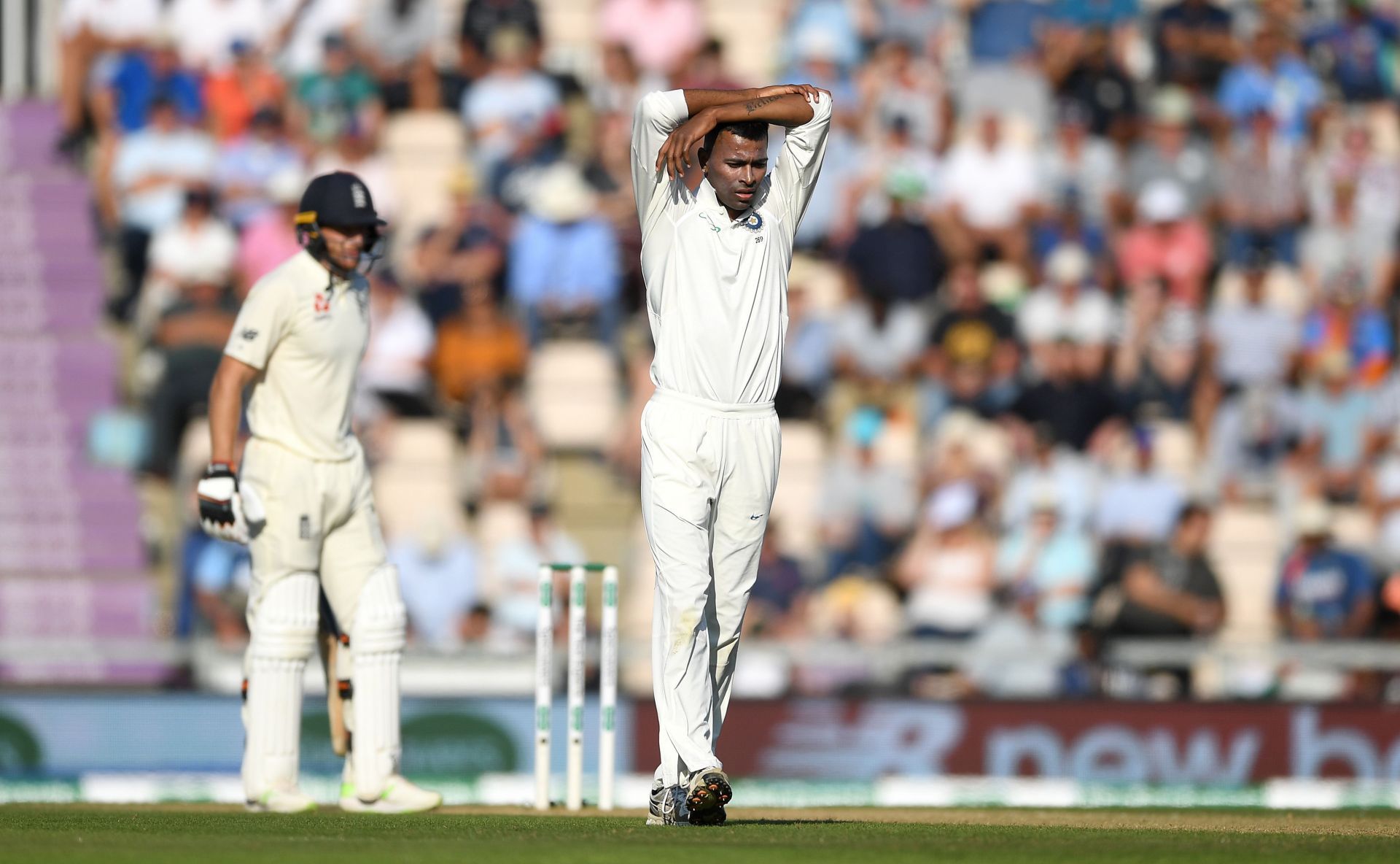 Hardik Pandya during the 2018 Test series in England. Pic: Getty Images