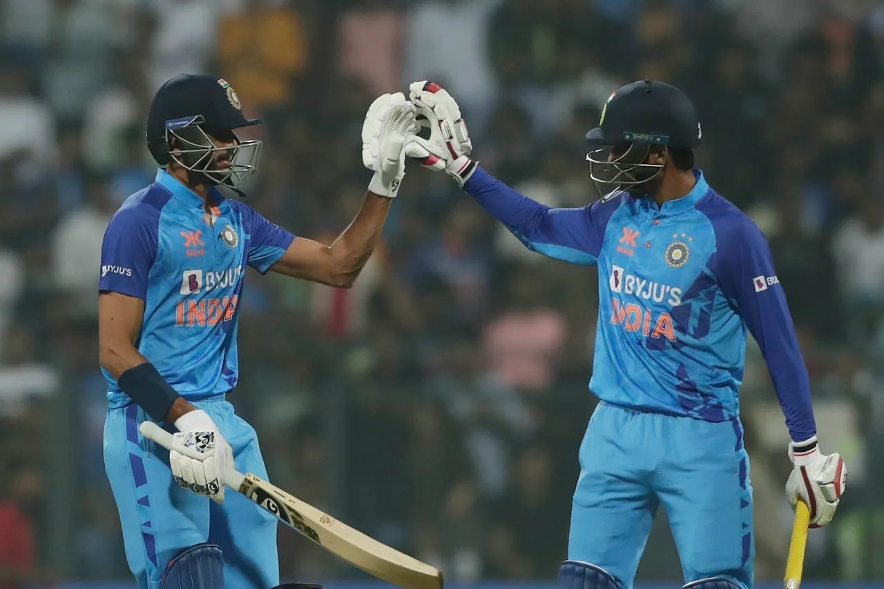 Axar Patel and Deepak Hooda bailed India out of trouble in the first T20I against Sri Lanka. [P/C: BCCI]