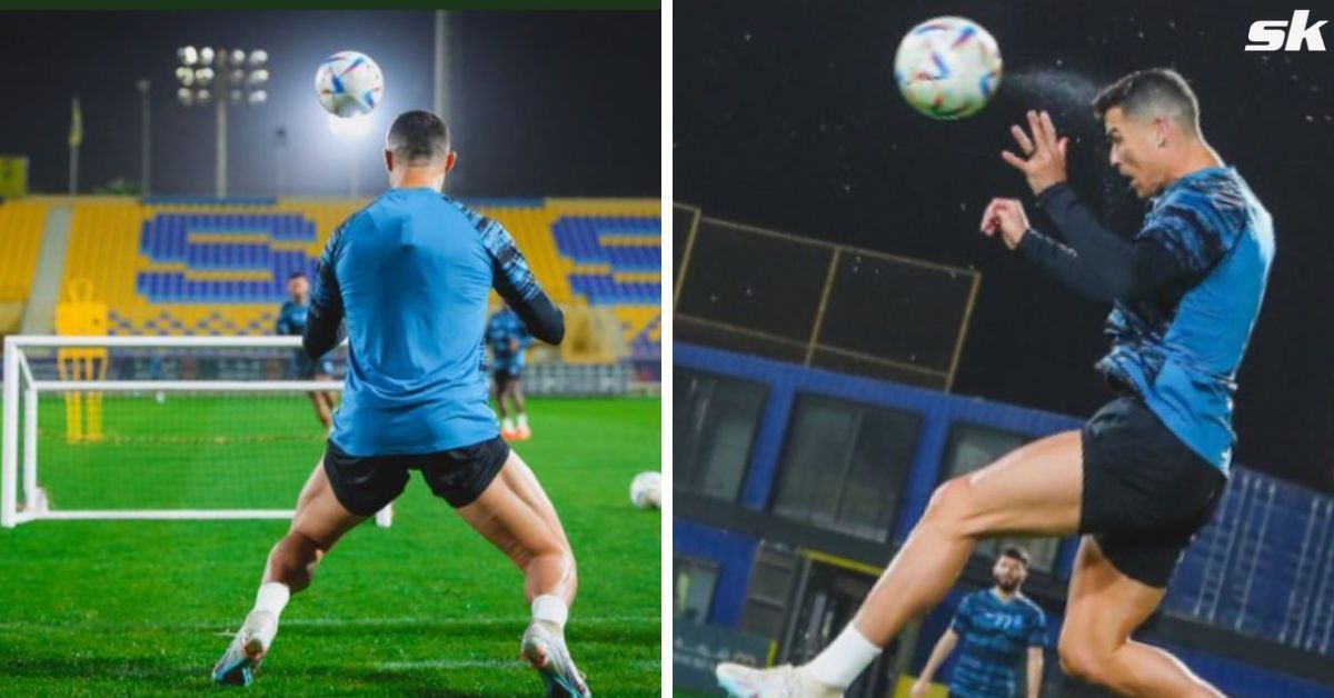 Cristiano Ronaldo never skips leg day as he shows off bulging muscles in Al-Nassr training