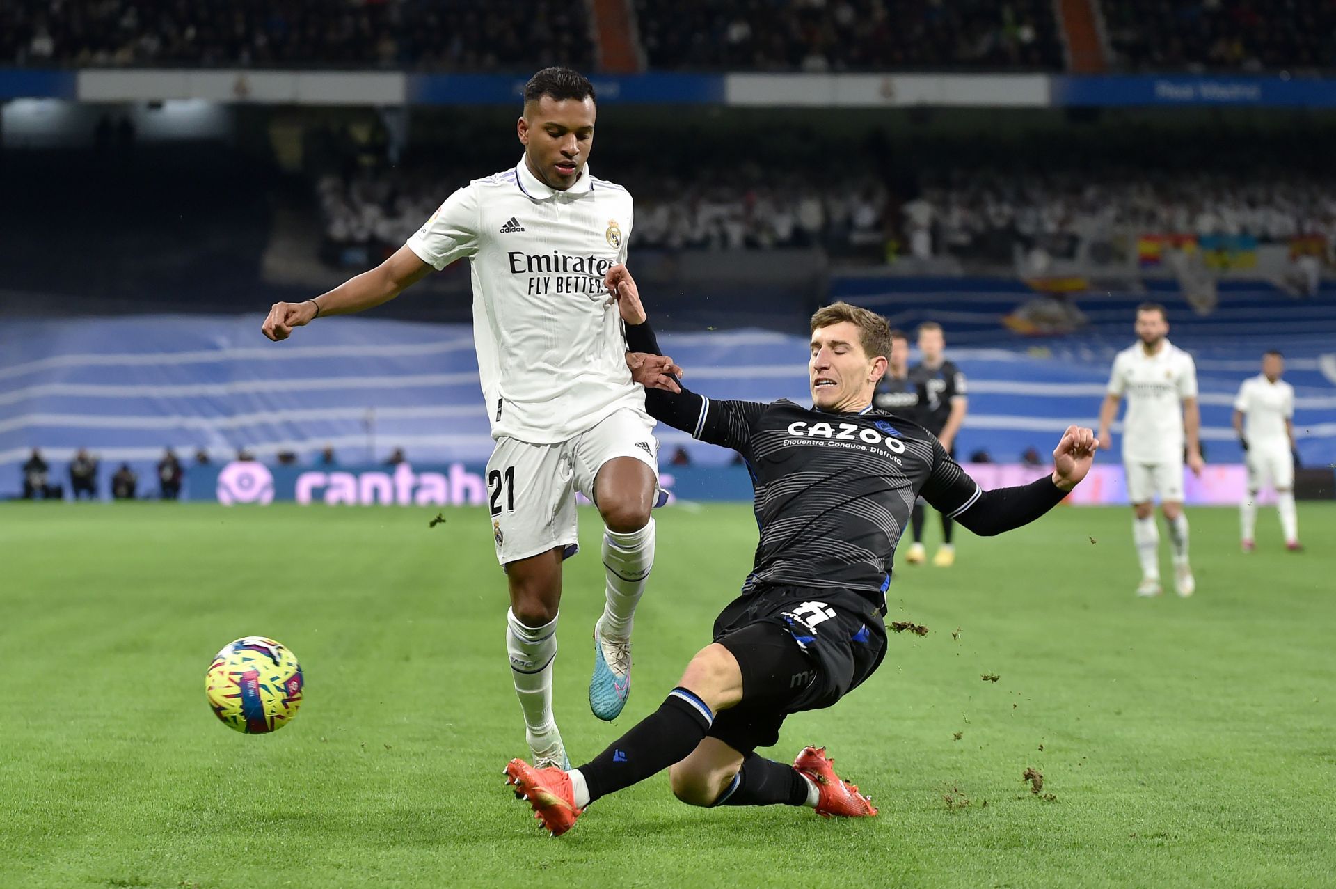 Rodrygo Goes (left) has been on fire this season.