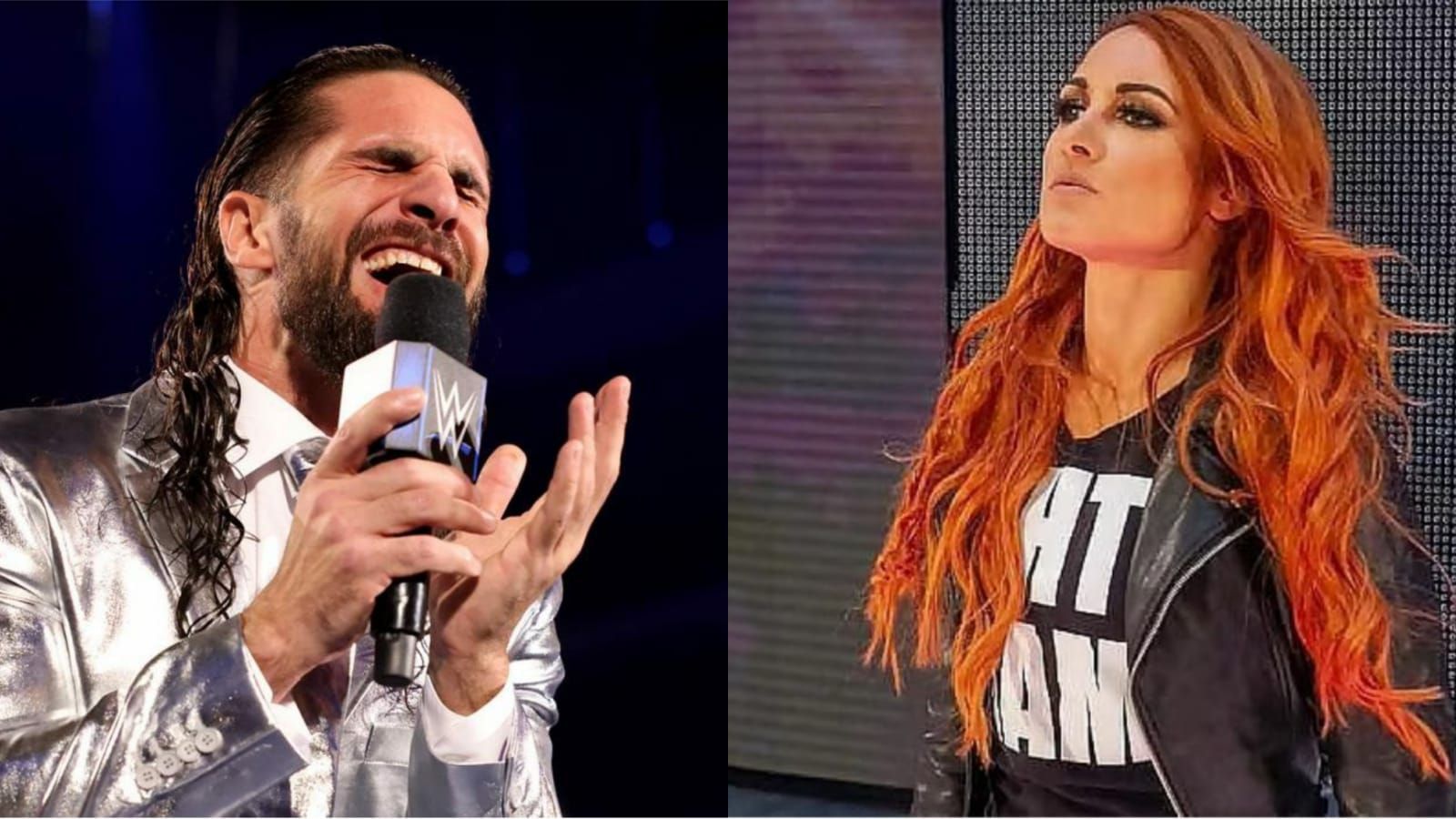 Seth Rollins (left) and Becky Lynch (right)