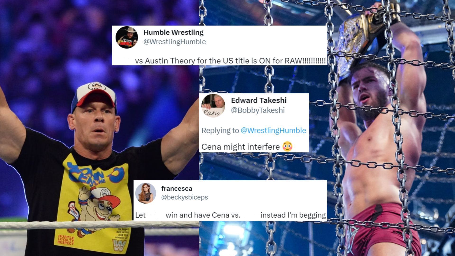 John Cena could face Austin Theory at WrestleMania 39.