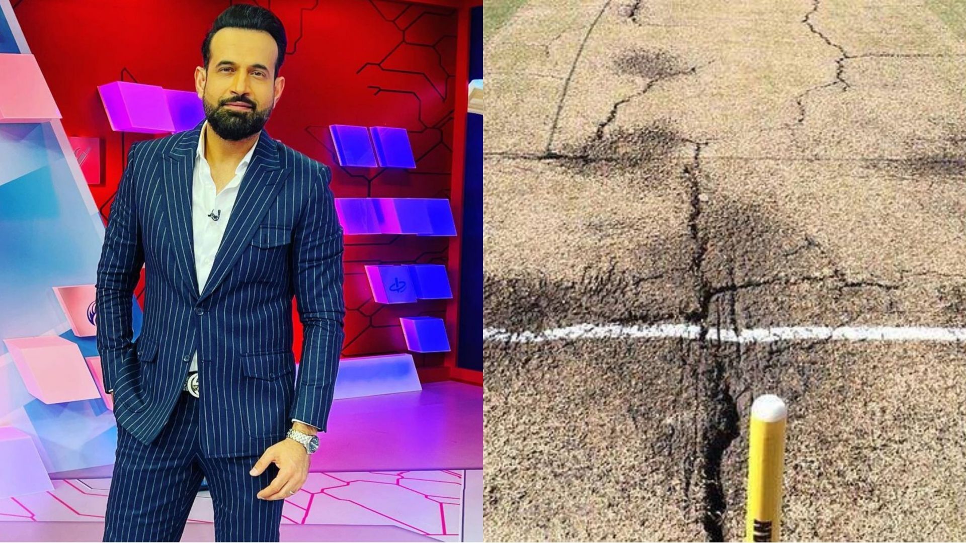 Irfan Pathan gave his opinion on the pitch update (Image: Twitter)