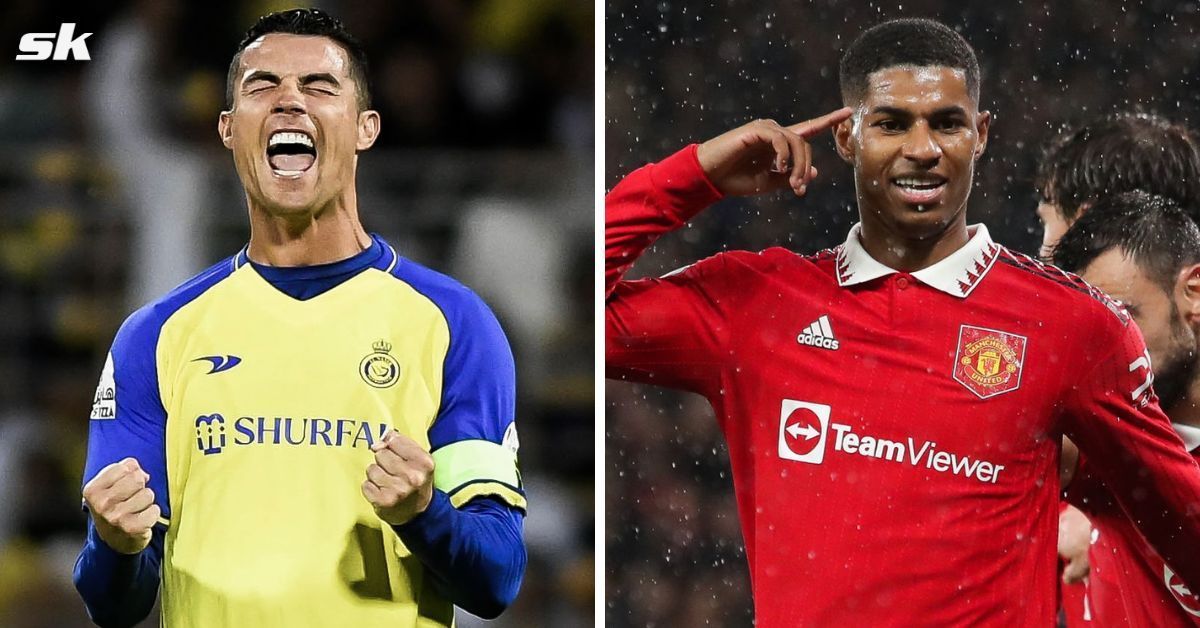 Cristiano Ronaldo (left) and Marcus Rashford (right)