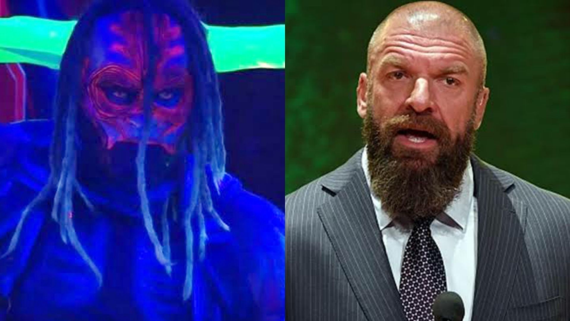 Bray Wyatt (left); Triple H (right)