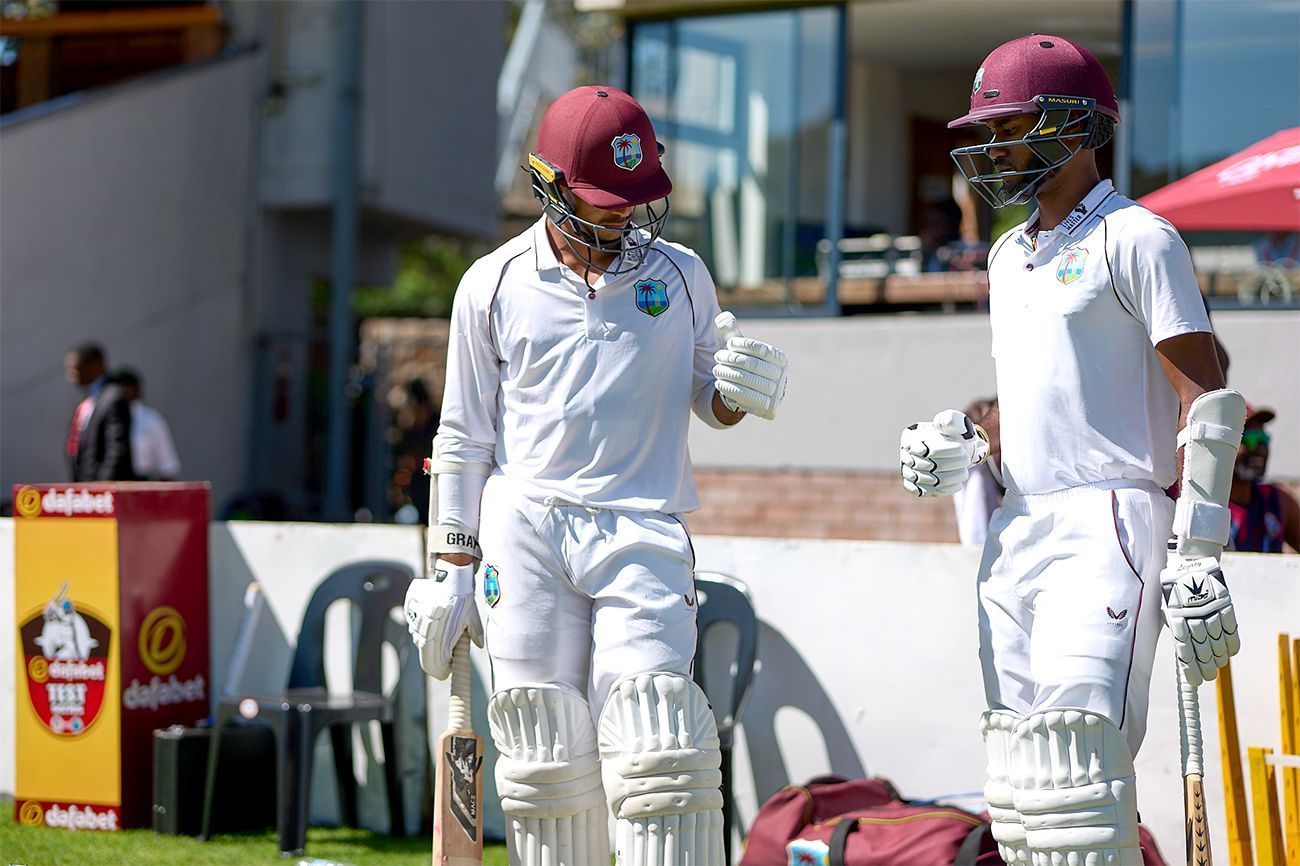 Kraigg Brathwaite and Tagenarine Chanderpaul (Image: Twitter/Cricket West Indies)