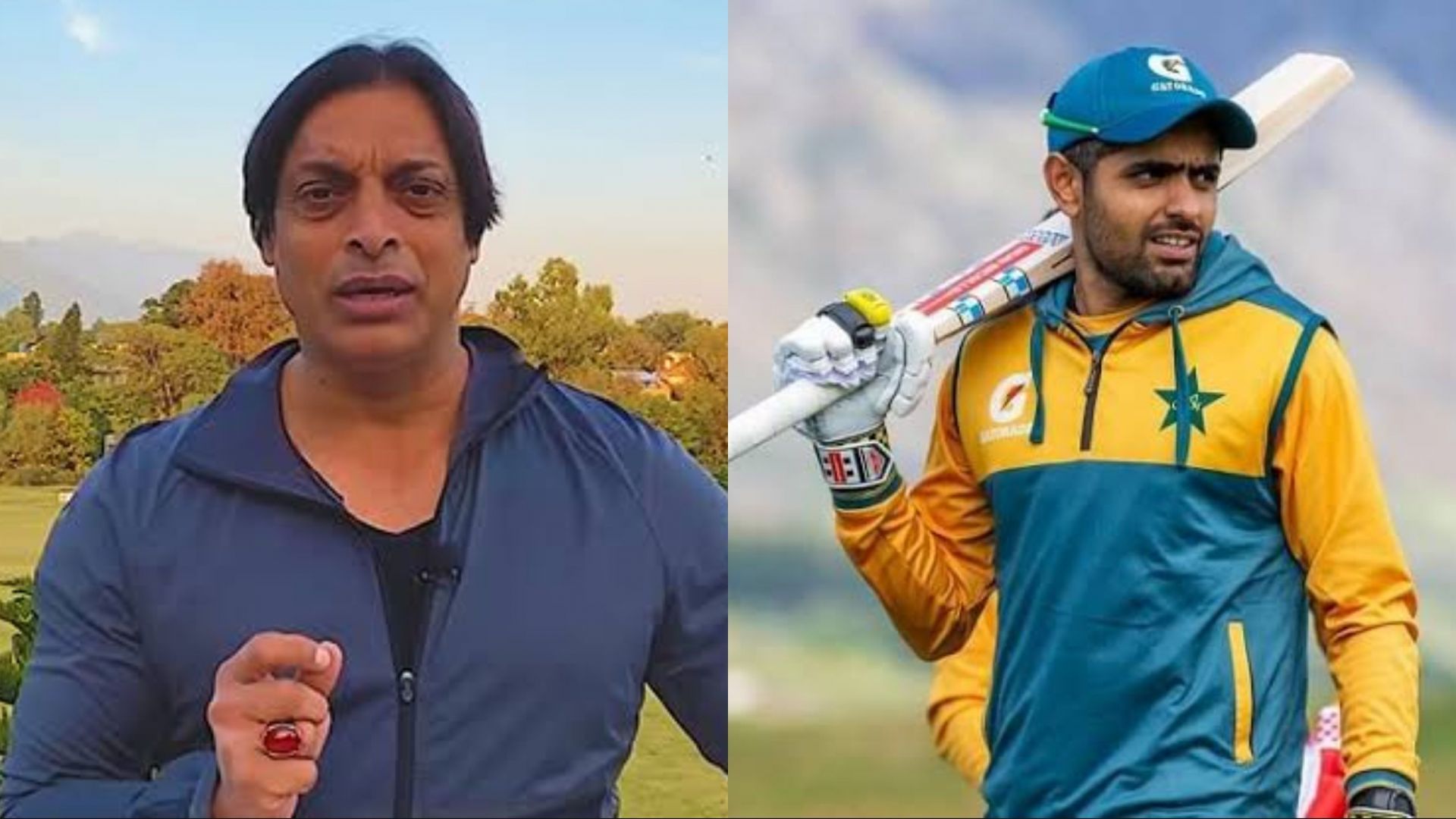 Shoaib Akhtar and Babar Azam