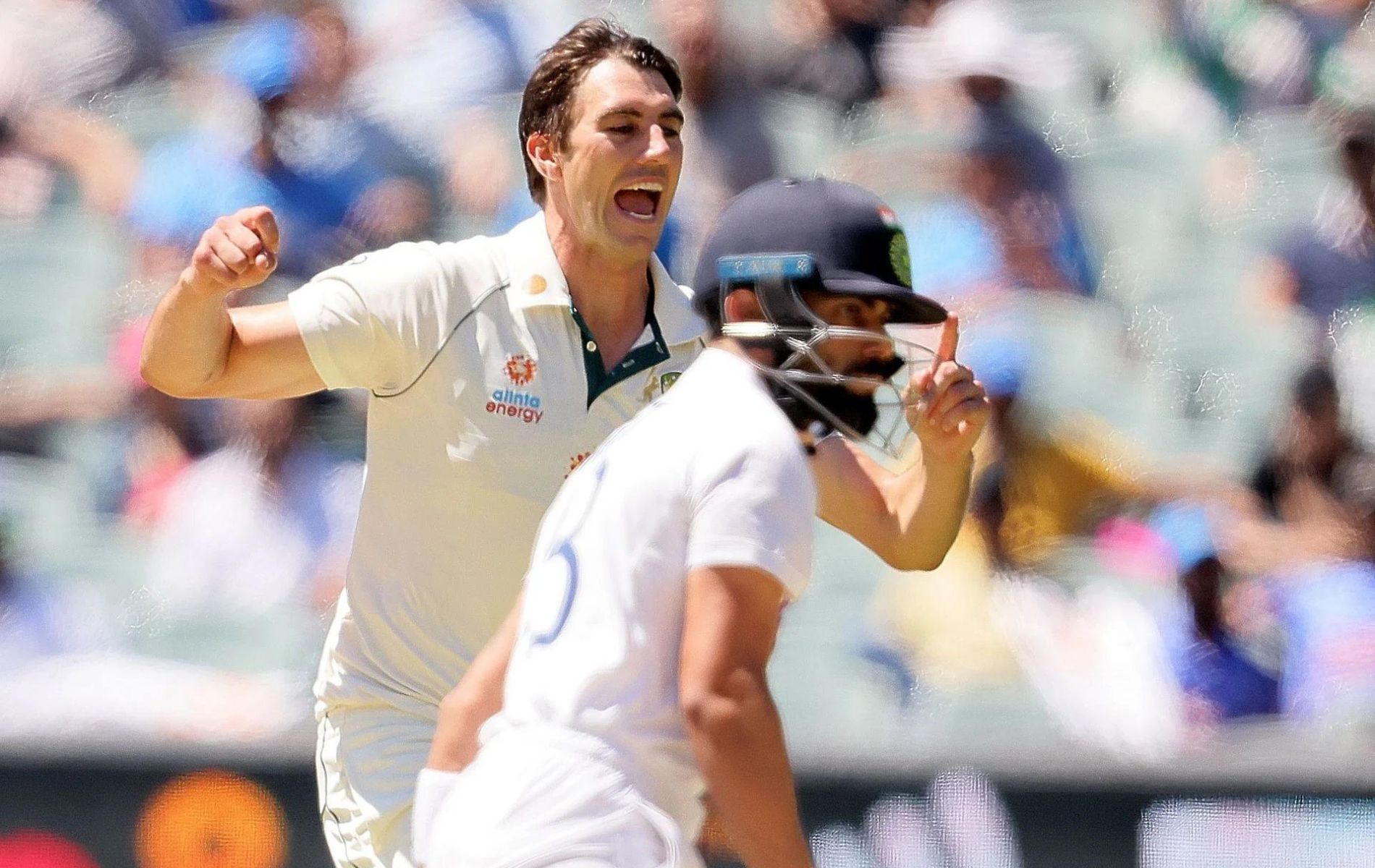 Pat Cummins (L) and Virat Kohli. (Pic: Getty)