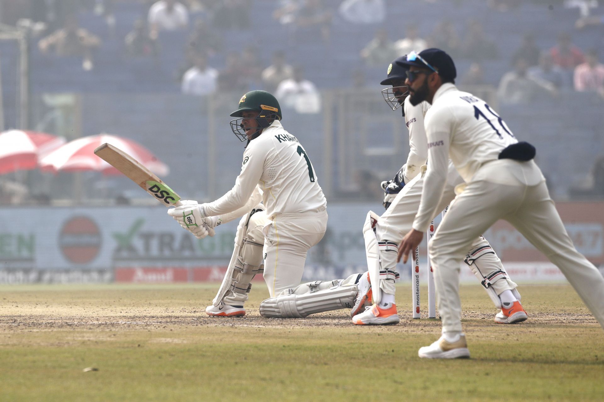 Usman Khawaja batted with intent. (Image Credits: Getty)