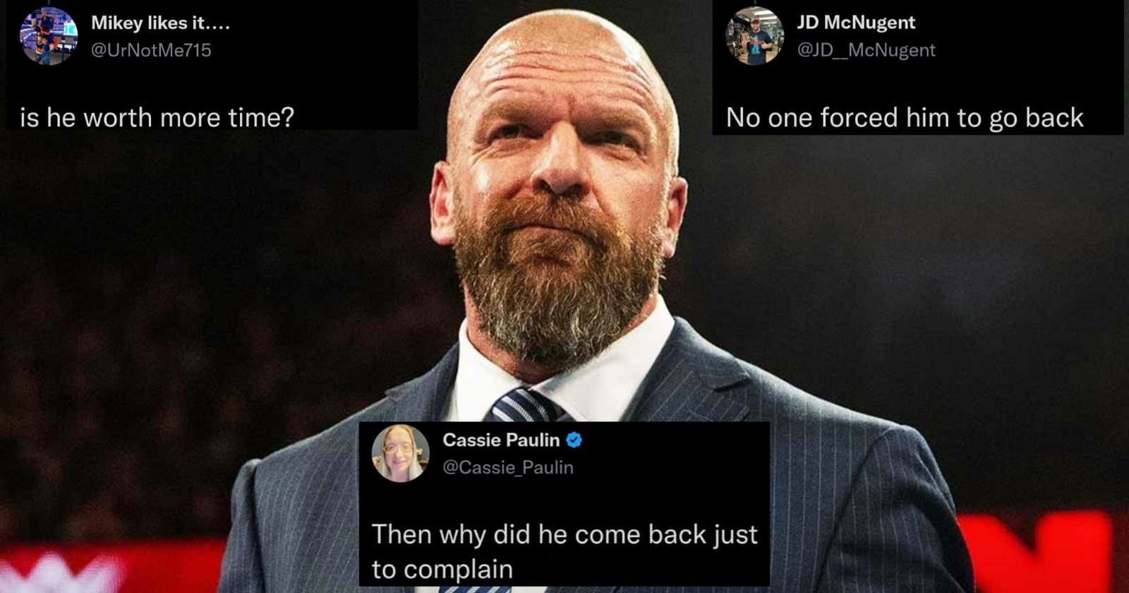 Triple H is the head of WWE