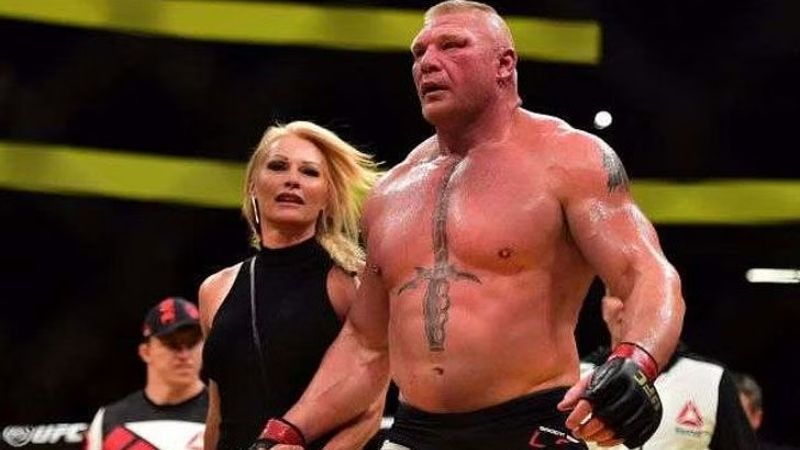 brock lesnar with wife