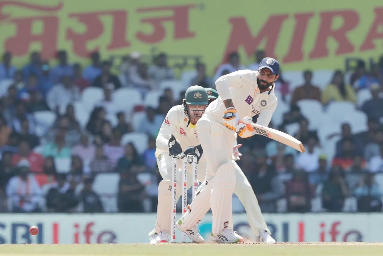 Ravindra Jadeja&#039;s unbeaten 66 has come at a strike rate of 38.82. [P/C: BCCI]