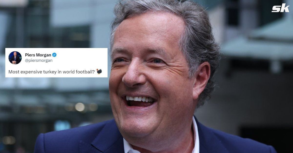Piers Morgan mocks the Chelsea winger.