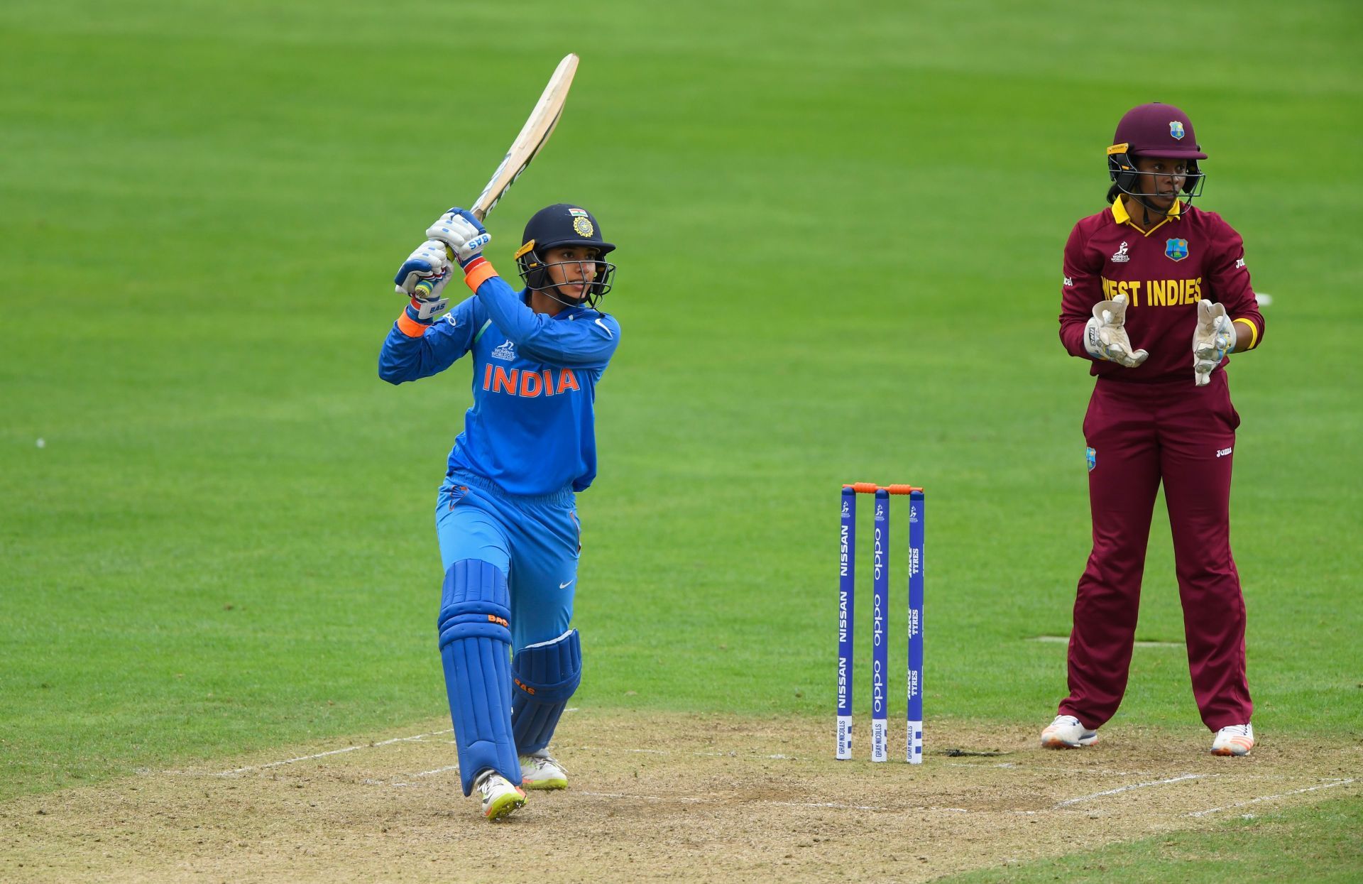 Smriti Mandhana in action: West Indies v India - ICC Women's World Cup 2017