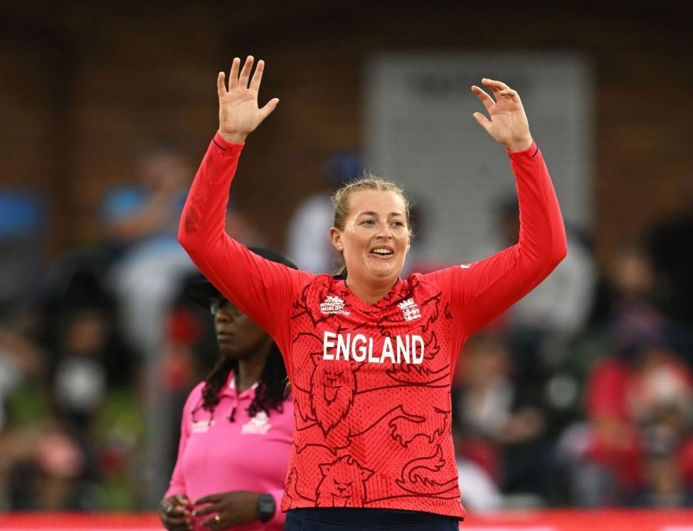 Sophie Ecclestone for England Women at the Women's T20 World Cup 2023 [Pic Credit: Getty Images]