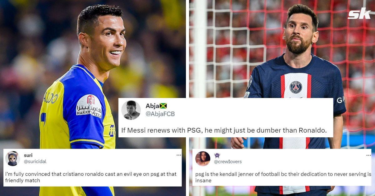 Lionel Messi and PSG fans on Twitter made a weird Cristiano Ronaldo claim