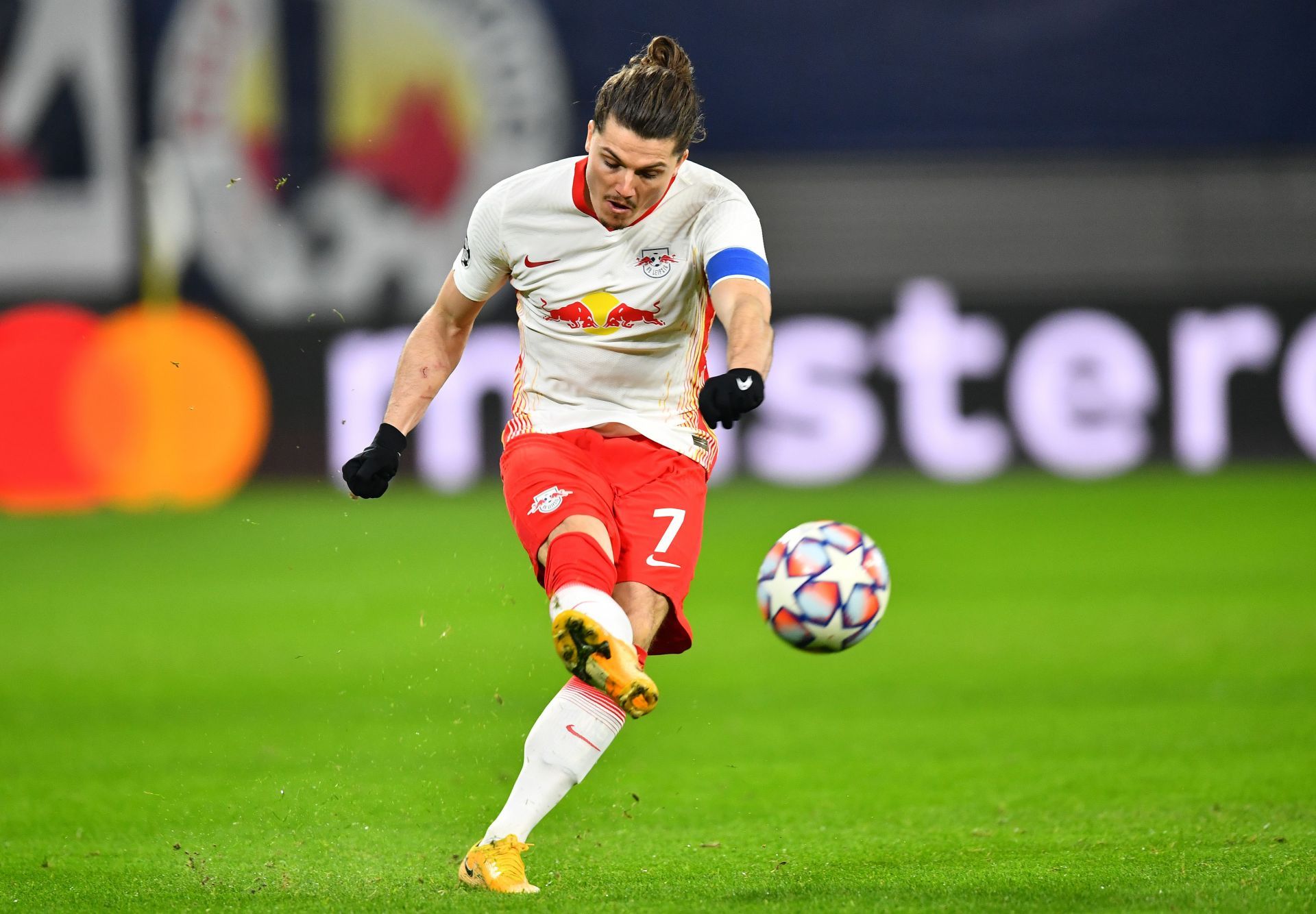 RB Leipzig v Manchester United: Group H - UEFA Champions League: Marcel Sabitzer