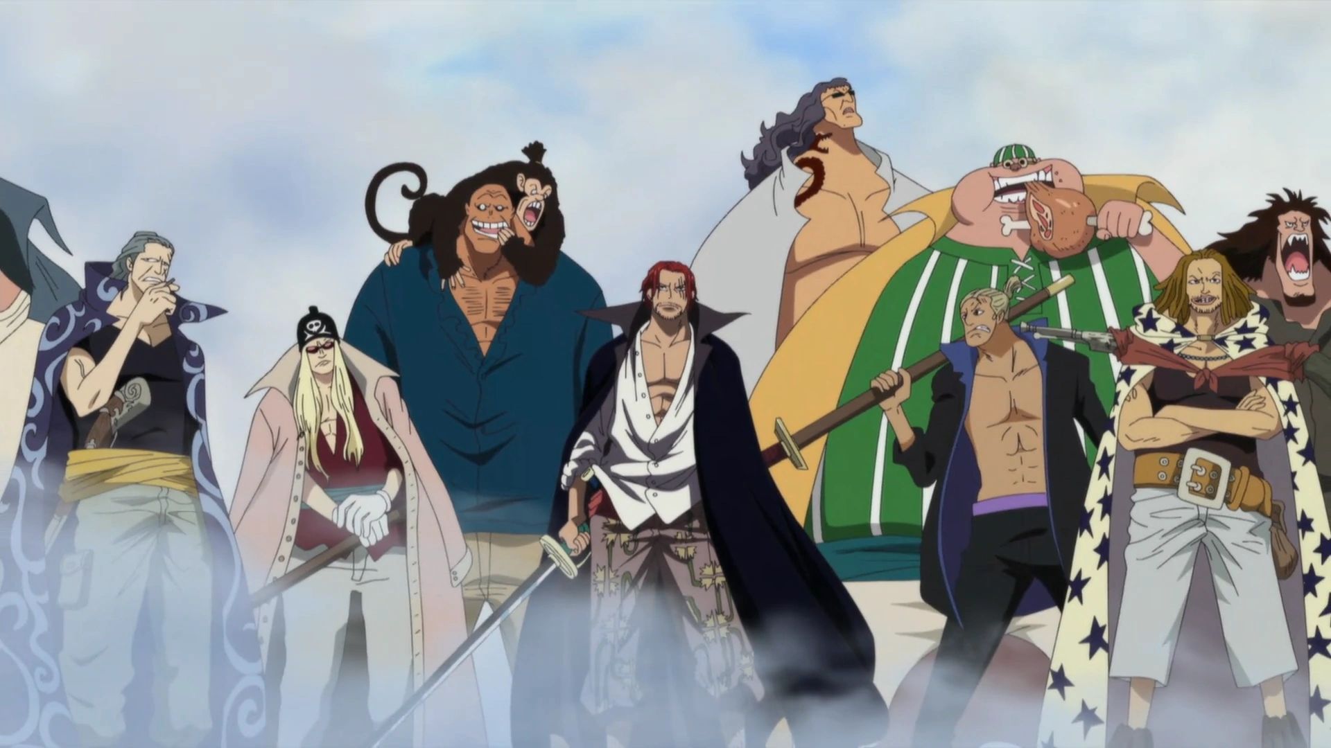 Fighting the Red Hair Pirates again would be a suicide move on Kid&#039;s behalf (Image via Toei Animation, One Piece)