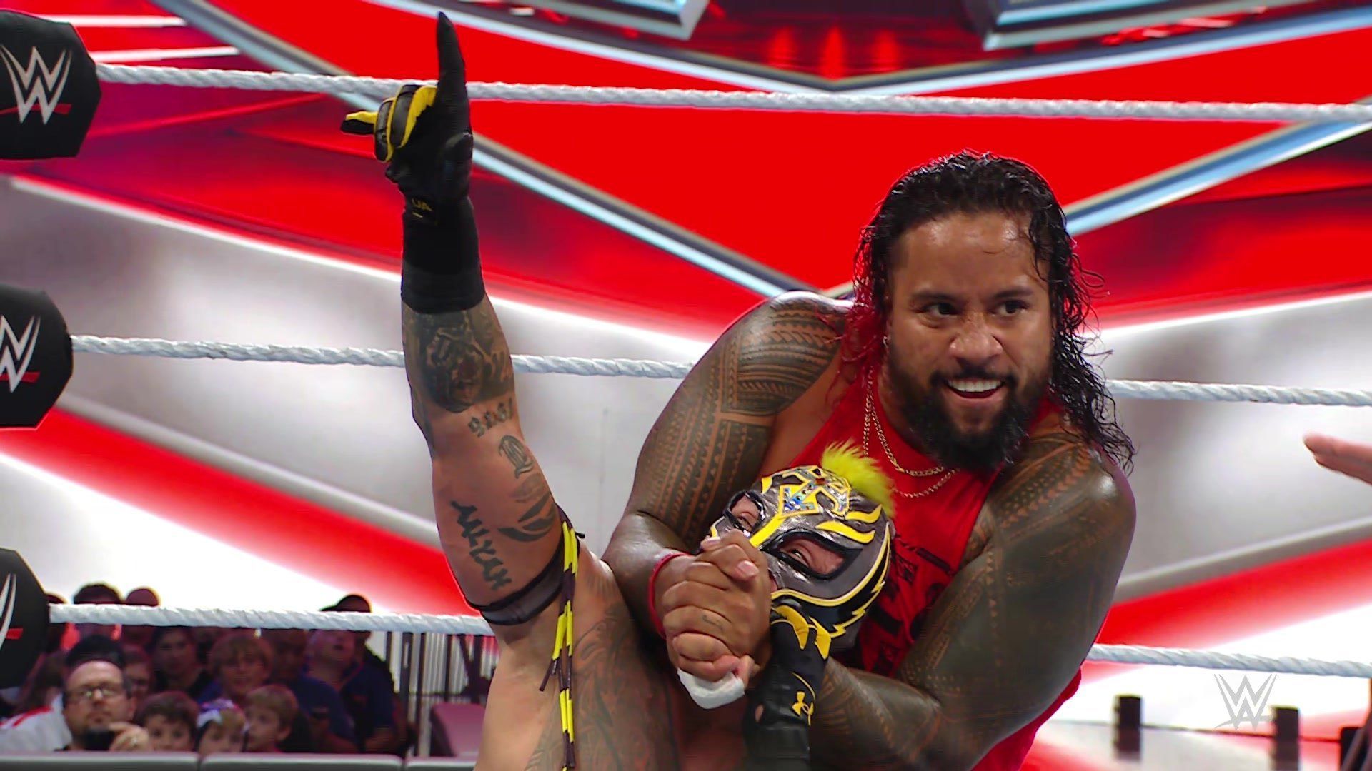 Jimmy Uso with Rey Mysterio