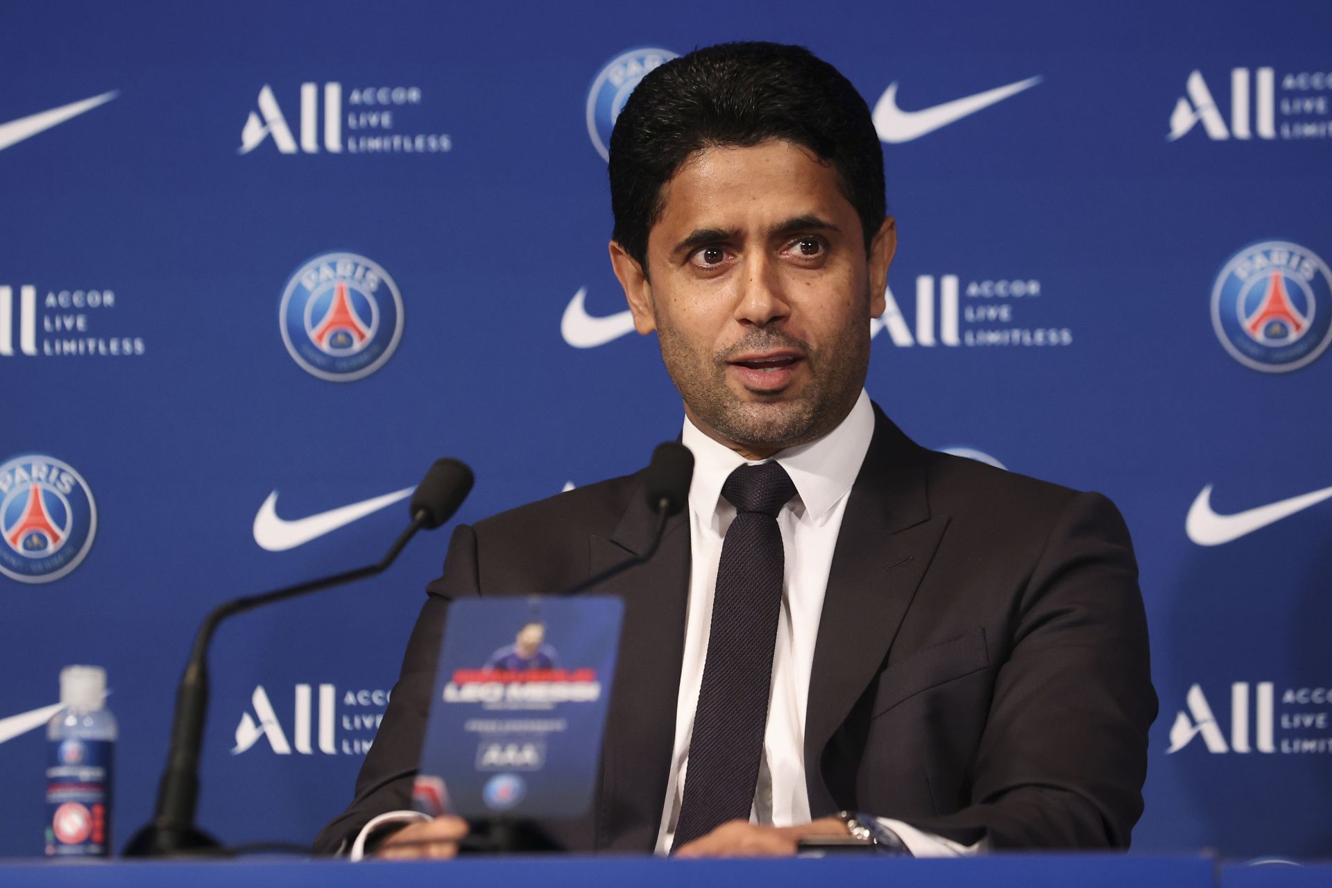 PSG President: Nasser Al-Khela&iuml;f