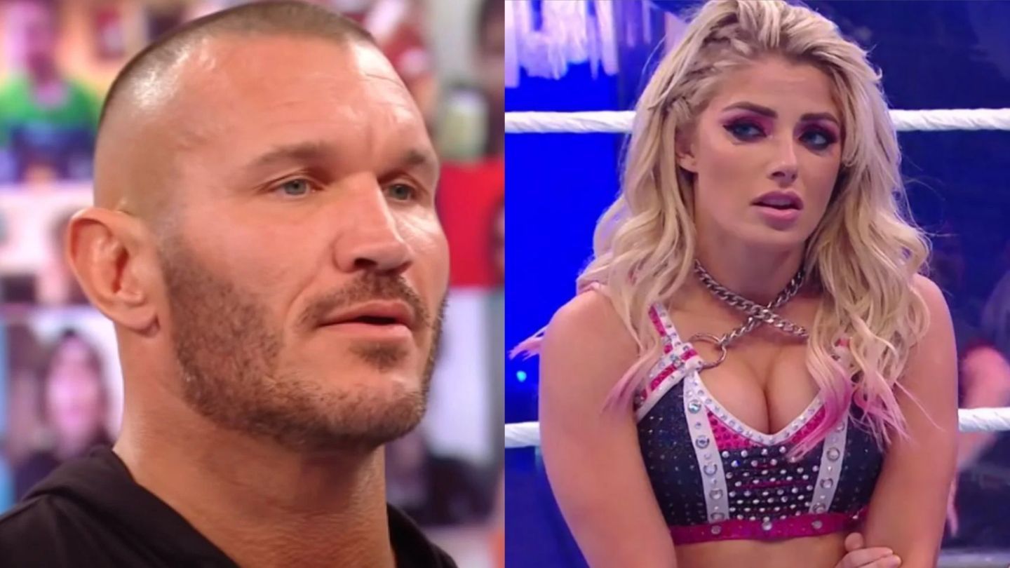 Randy Orton (left); Alexa Bliss (right)