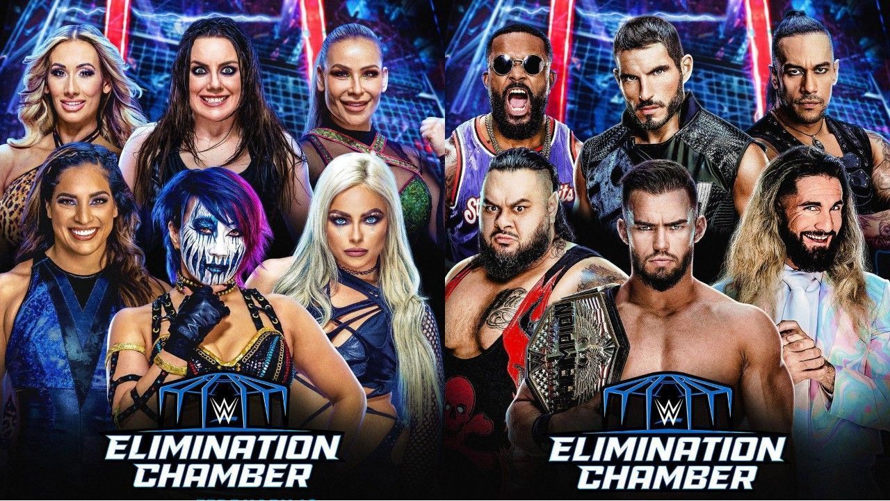 WWE Elimination Chamber 2022 में दो एलिमिनेशन चैंबर मैच होने हैं 