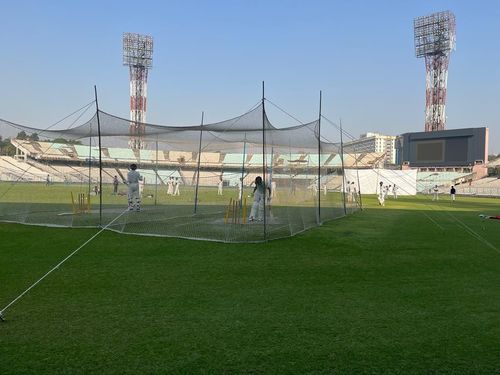 Bengal practice underway at the Eden Gardens today [Credits: Srinjoy Sanyal]