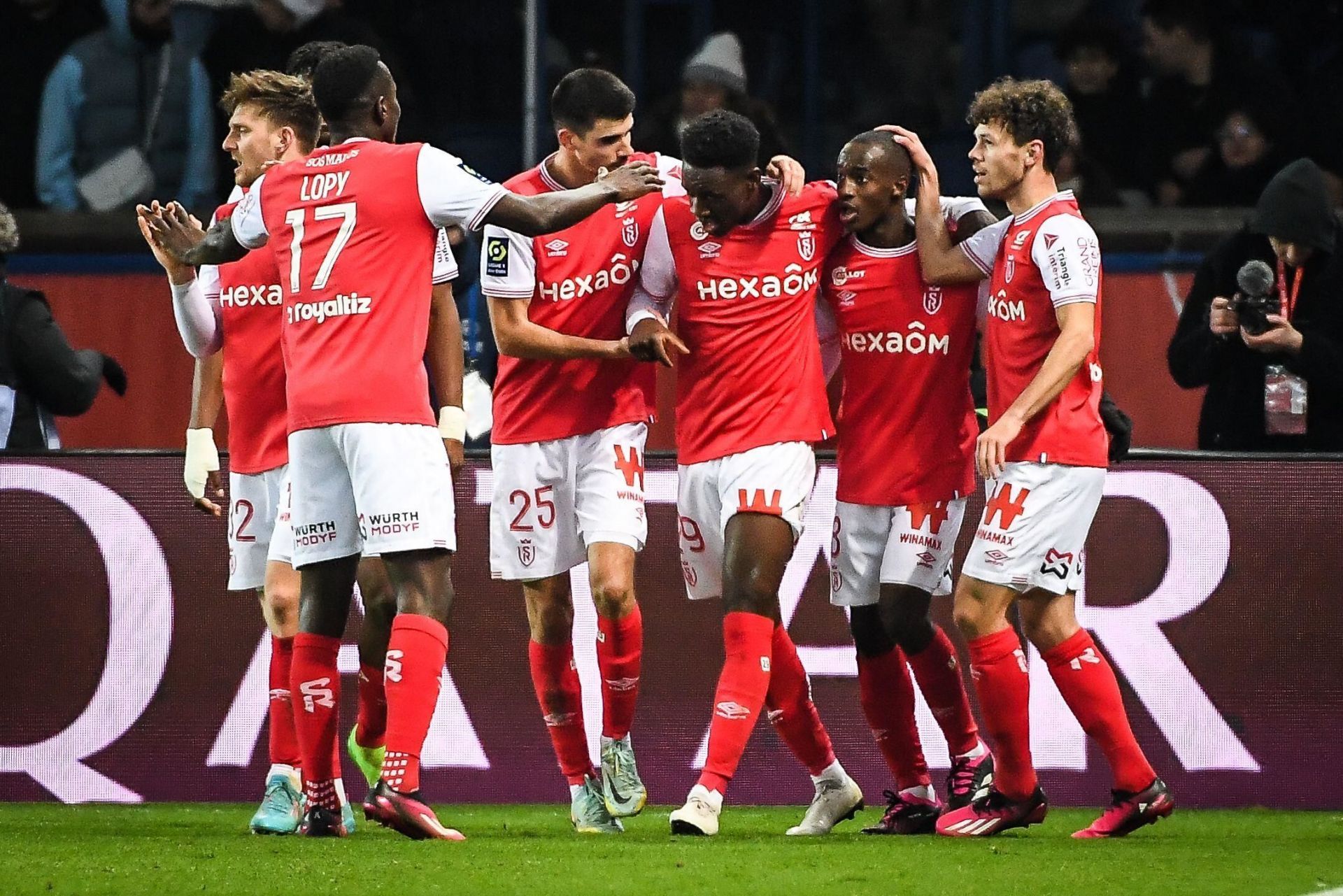 Stade de Reims in action in Ligue 1 (Picture credit: Twitter)