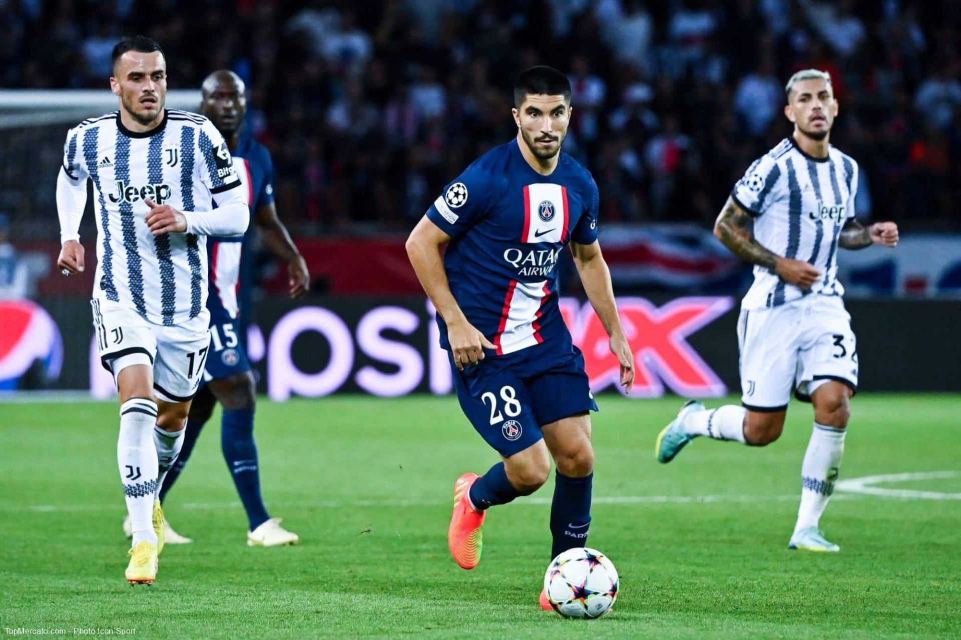 Carlos Soler in action for PSG