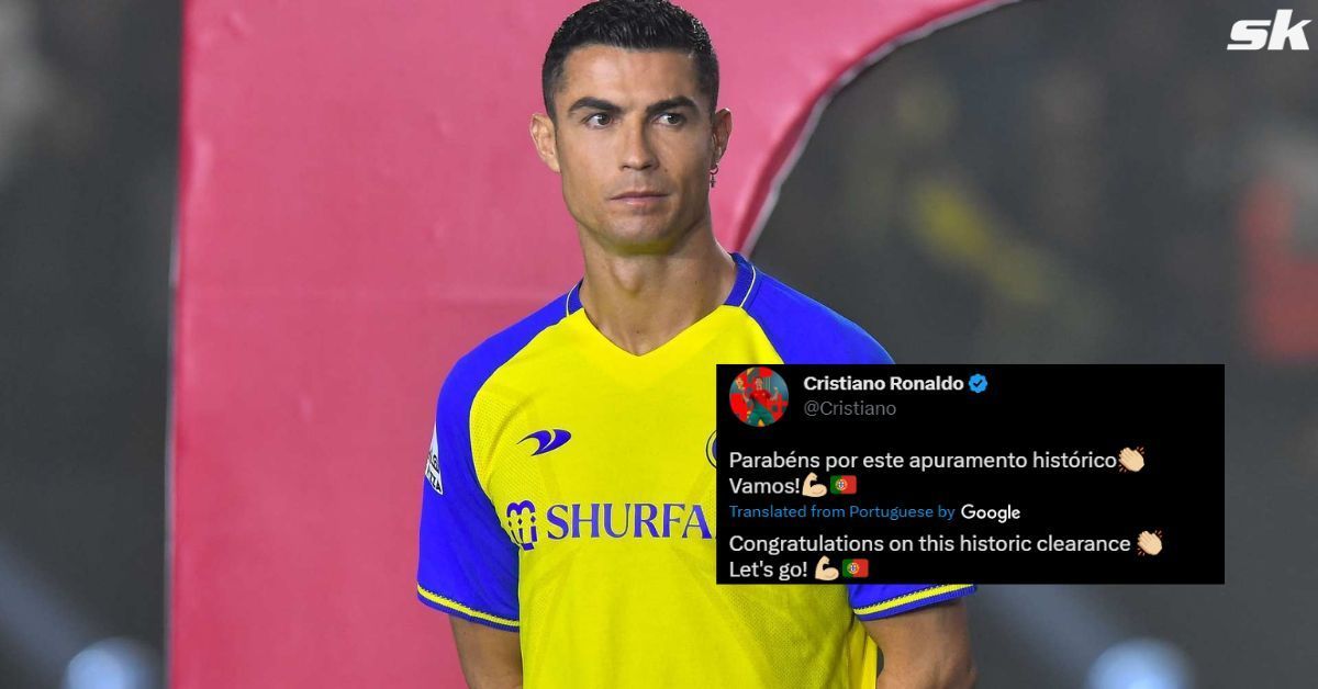 Cristiano Ronaldo congratulates Portugal