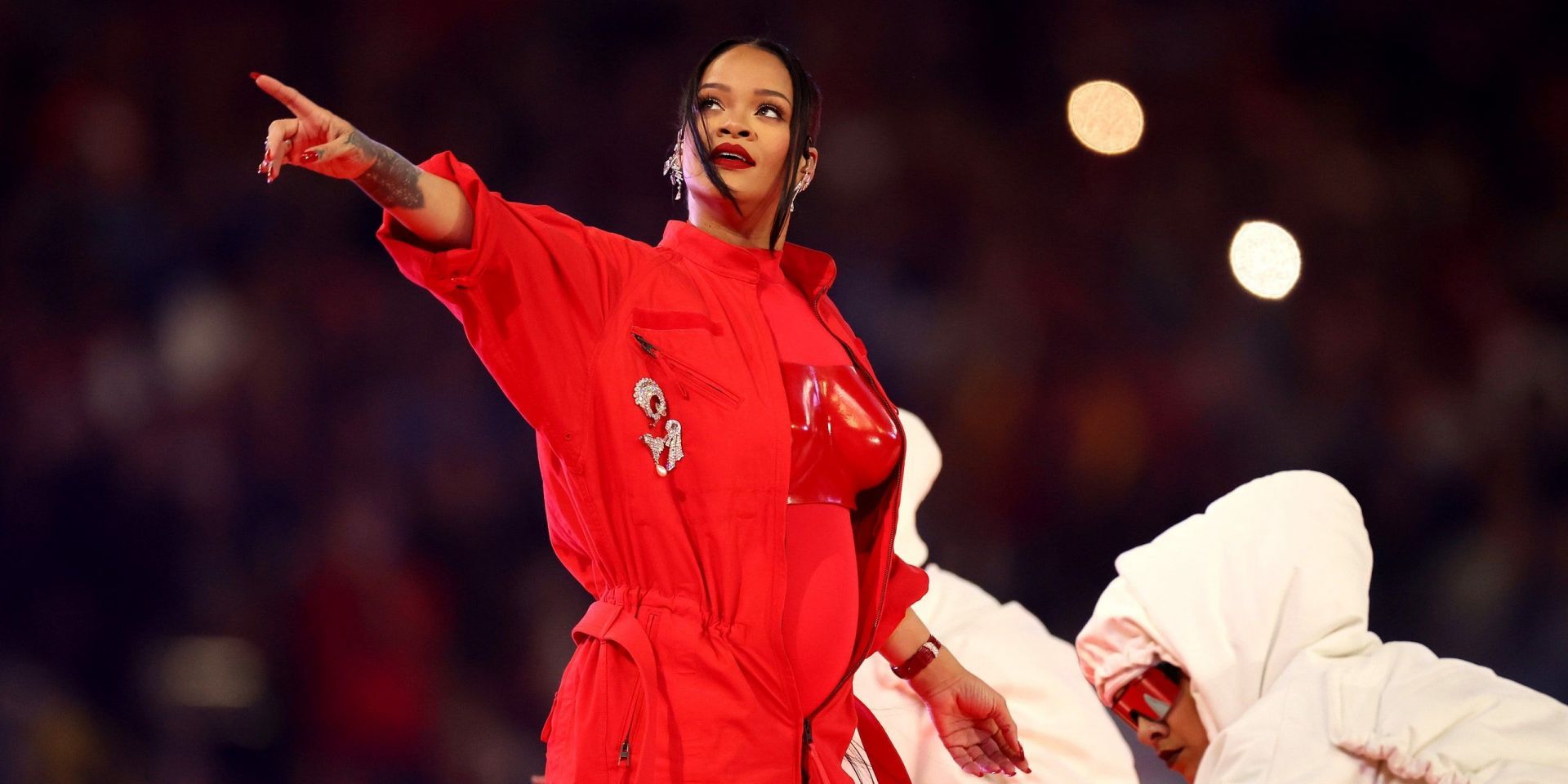 Rihanna performed at the Super Bowl Halftime Show!