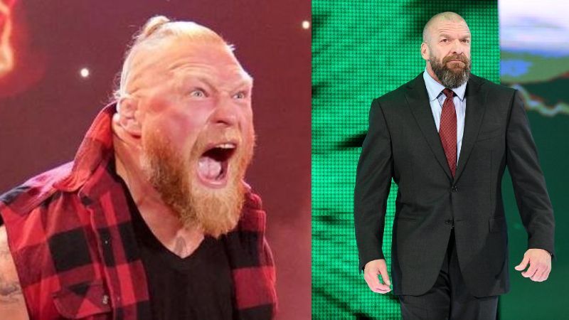 triple h bad booking for brock lesnar